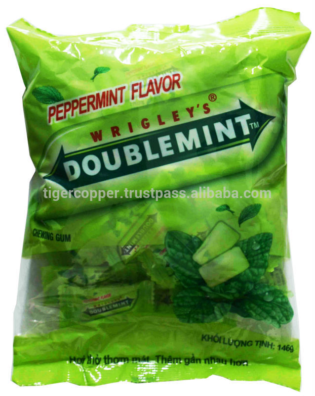 doublemint peppermint chewing bag 131.4g/wrigleys