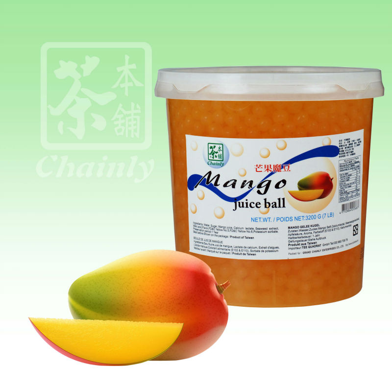 Mango Flavor Juice Ball Popping Boba products,Taiwan Mango Flavor Juice