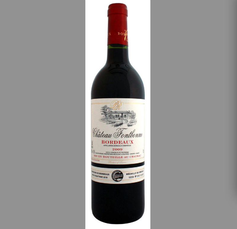 AOC Bordeaux wine---CHATEAU FONTBONNE from France , AOC Bord