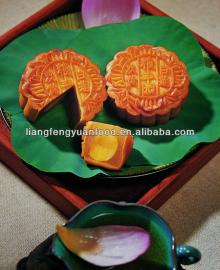 mini golden lotus seed paste mooncake with yolk