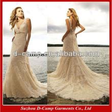 Vintage Champagne Colored Wedding Dress