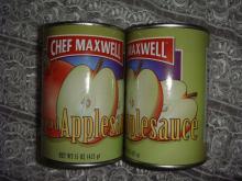 canned apple sauce