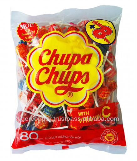 CHUPA CHUPS ASSORTED FLAVOR LOLLIPOPS BAG 800G/MIXED FLAVOR LOLLIPOPS ...