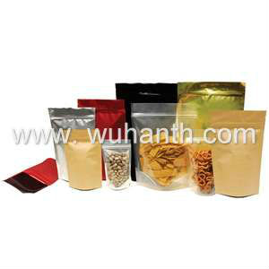 Stand up bag of grain products with zipper