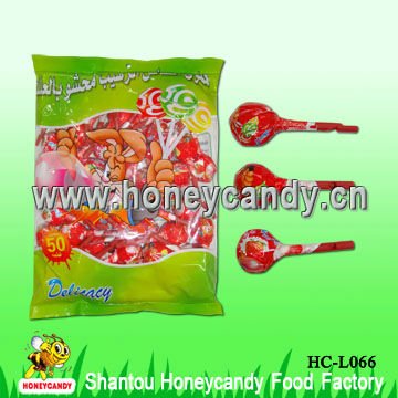 23g Tongue Painter Lollipop With Bubblegum Filling,China Honeycandy ...