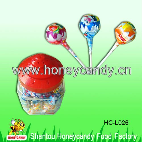 Double Flavour Yoghurt Lollipop with Chewy Centre,China Honeycandy ...