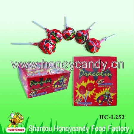 Strawberry Tongue Painter Bubble Gum Lollipop,China Honeycandy price ...