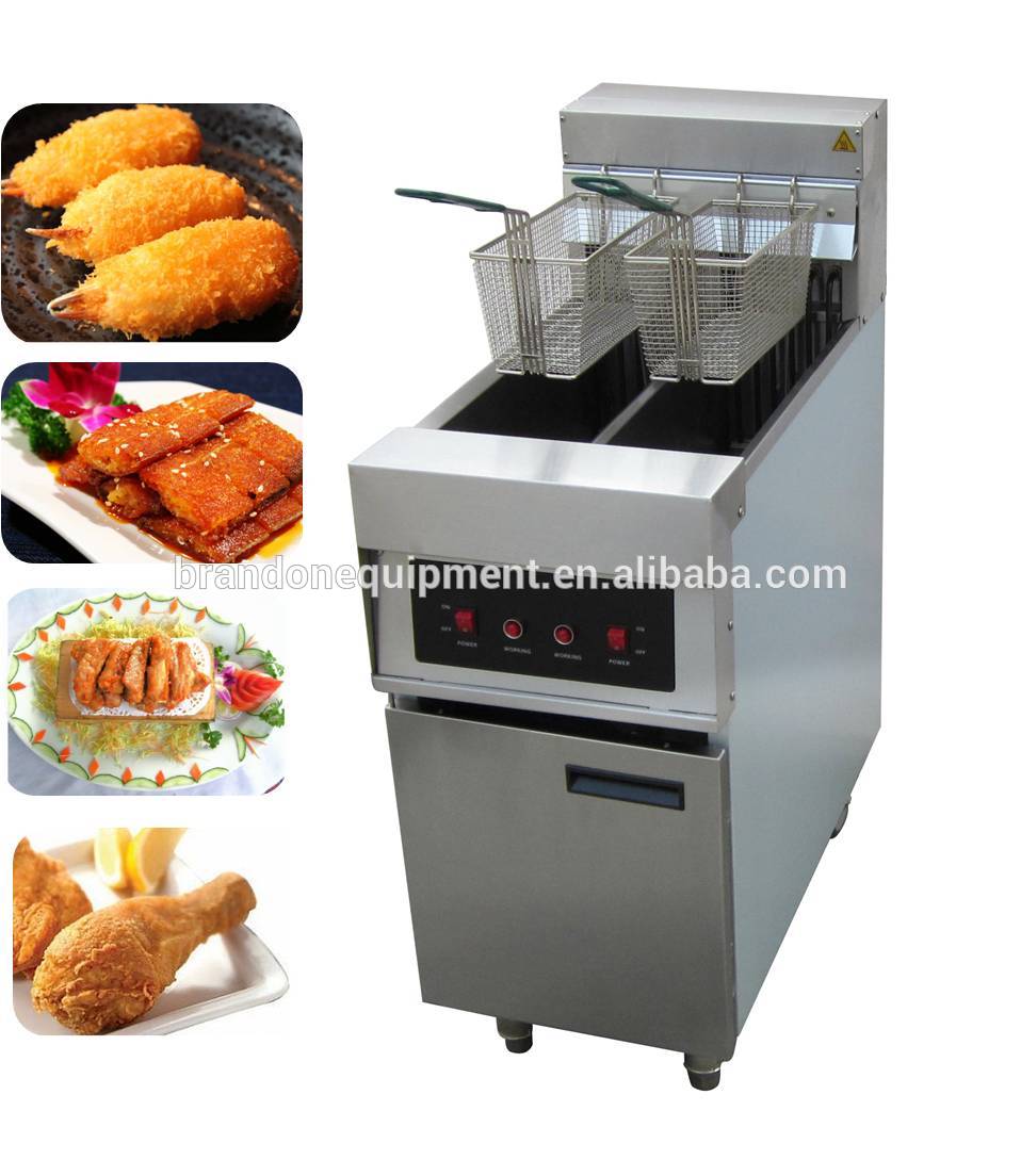 high quality upright deep fat electrical fryer with latch lock ball ...