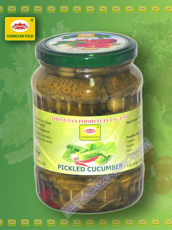 Download Pickled cucumber 4-7 in jar 720ml products,Vietnam Pickled cucumber 4-7 in jar 720ml supplier