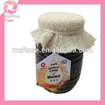 100%honey with black honey comb products,China 100%honey with black