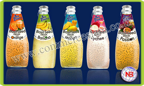 JUSCOOL BASIL SEED DRINK Thai Beverage Thailand price supplier