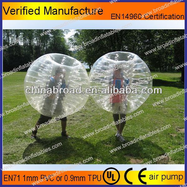 plastic bubble ball for humans