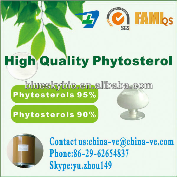 Food grade phytosterol 90,China bule sky price supplier  21food