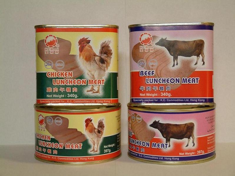 Halal Canned Beef Chicken Luncheon Meat Hong Kong K C Branc Price Supplier Food