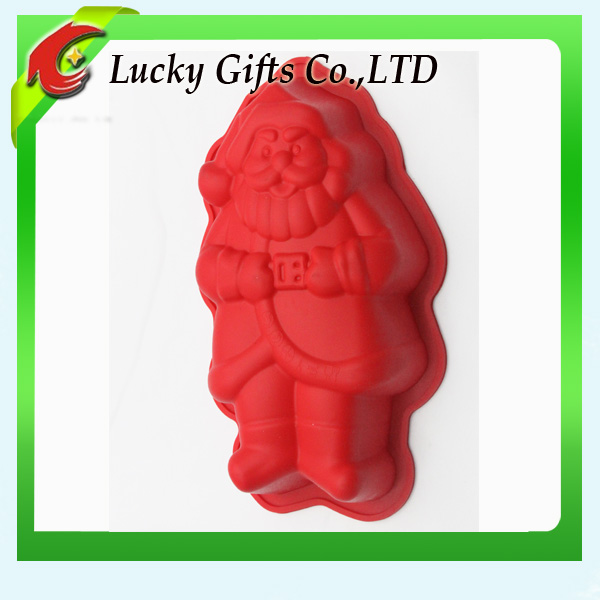High Quality Christmas Cake Decoration 3D Silicone Molds,China Lucky
