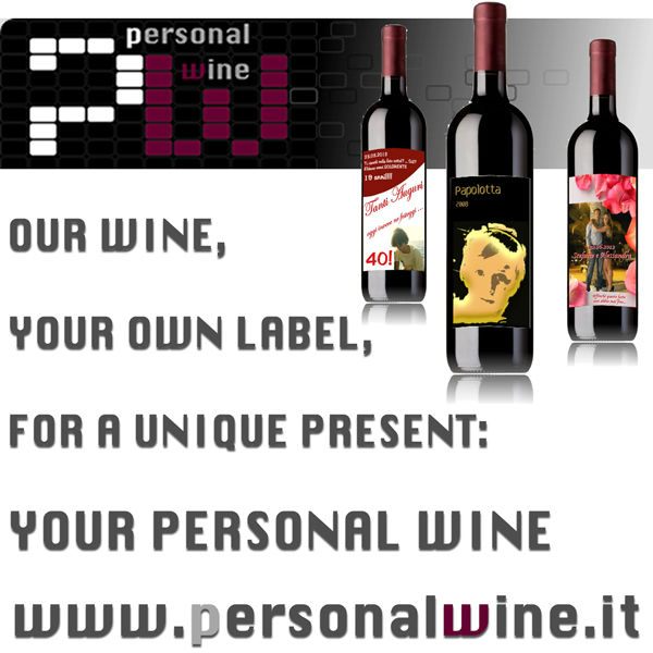 Personalized sparkling red wine: our italian wine, your personal label.