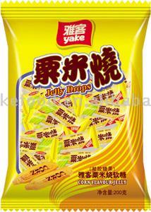 200g corn jelly gummy candy,China YAKE price supplier - 21food