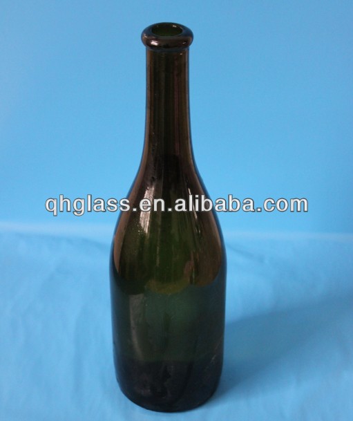 750ml dark green glass red wine bottle,China QUNHENG price supplier