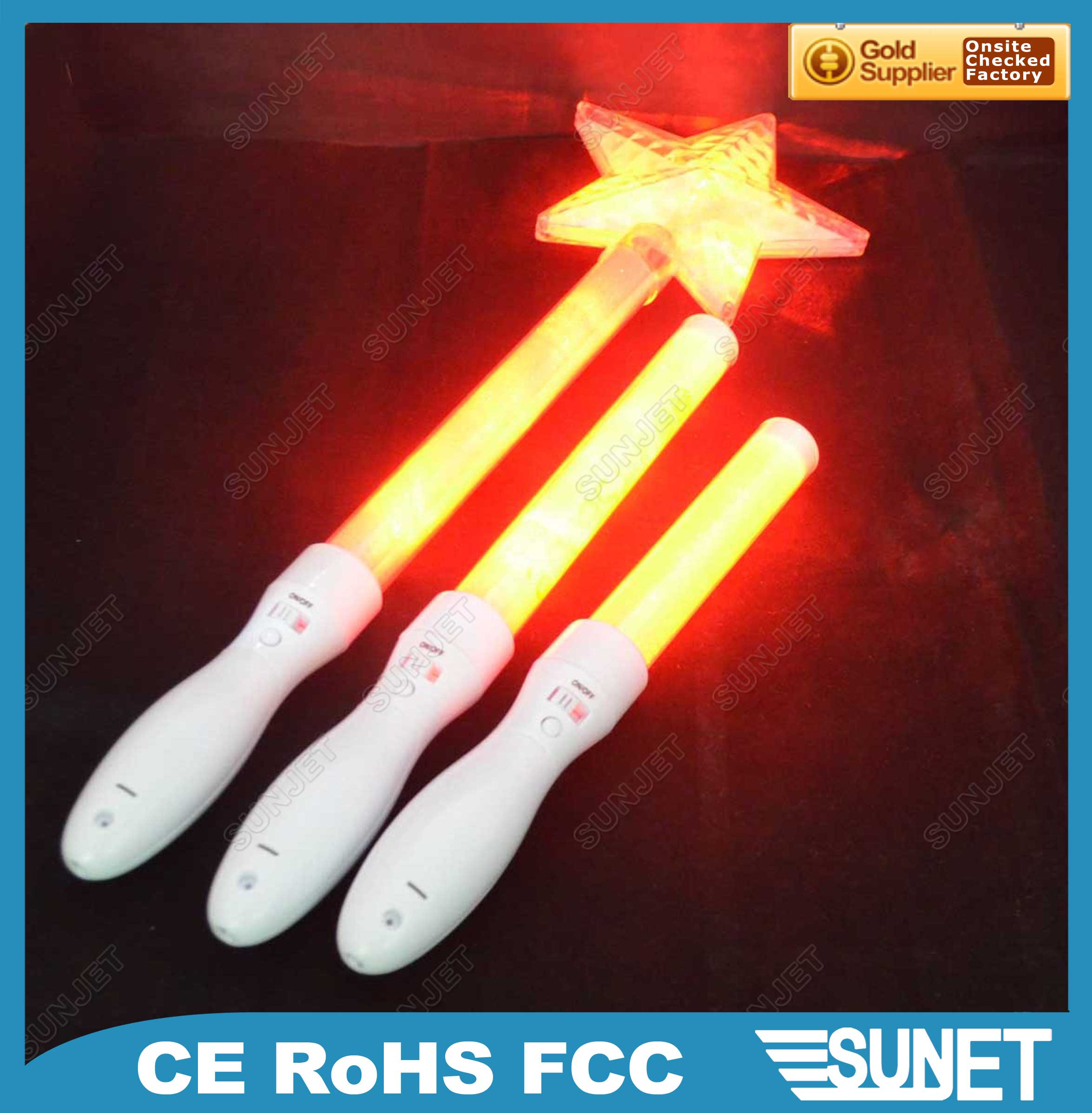 Sunjet printed plastic glow stick lollipop products,China Sunjet printed plastic glow stick
