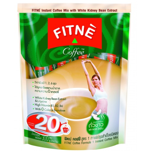 Fitne Coffee With White Kidney Bean Extract Size 300 G.,thailand Price 