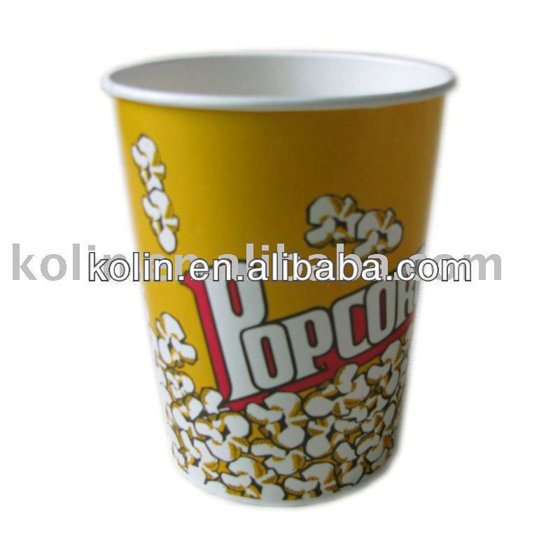 Disposable Custom Printed Paper Popcorn Tubs China Oem Price Supplier