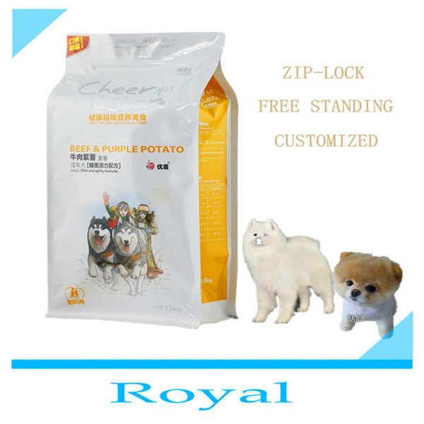 pet dog food bag with resealable zipper,China DDT price supplier - 21food