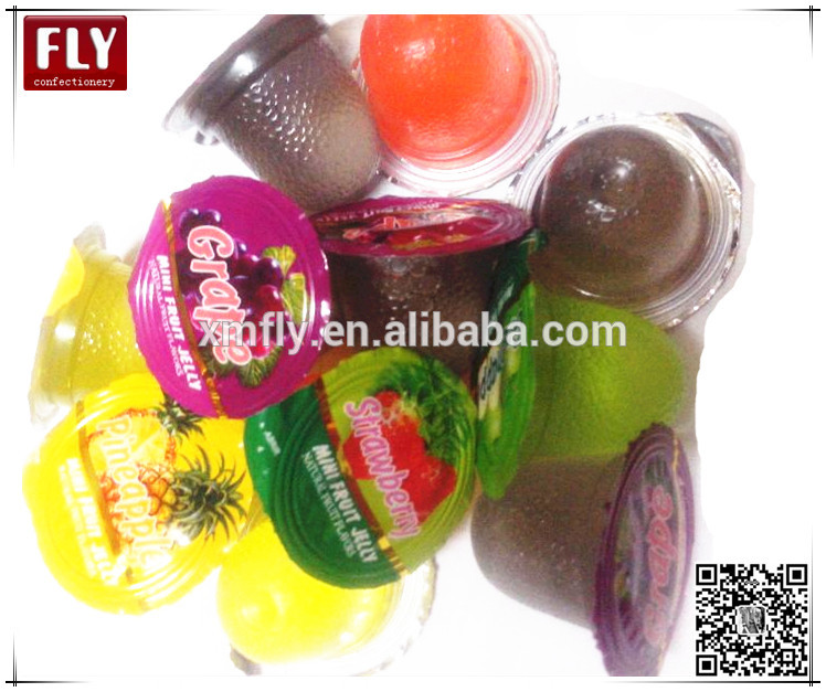 bulk candy snack natural assorted mini fruit jelly cup,China FLY price ...