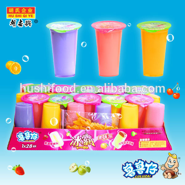 Assorted Fruit Jelly Ice Cream Fruit Jelly Cup 80g,China HUSHI,LULUZAI ...