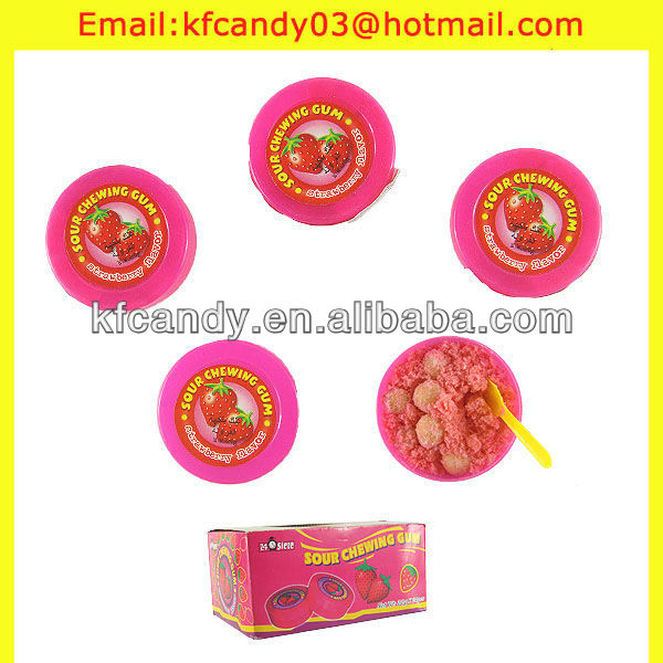 French Fries Bubble Gum with Sour Powder - China Bubble Gum, Gum