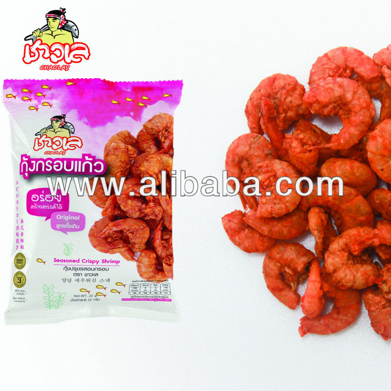 Dried seafood - Crispy Seasoned Shrimp Snack (Original),Thailand ...