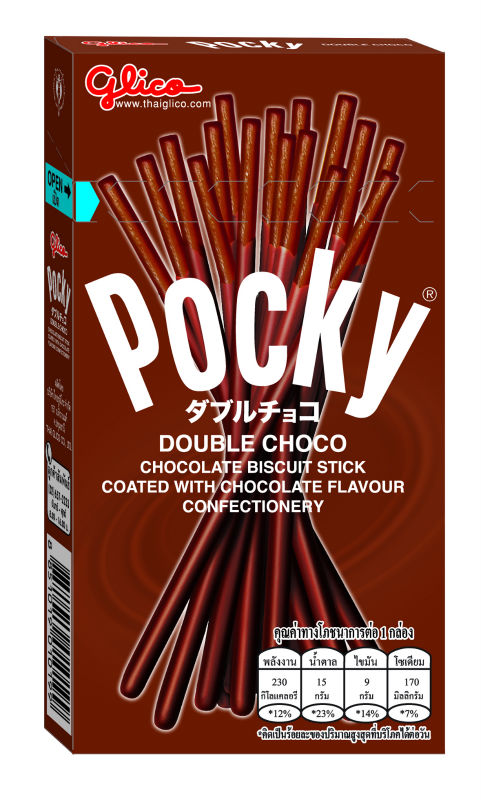 Glico Pocky Double Choco Flavor Thailand Originatedthailand Glico