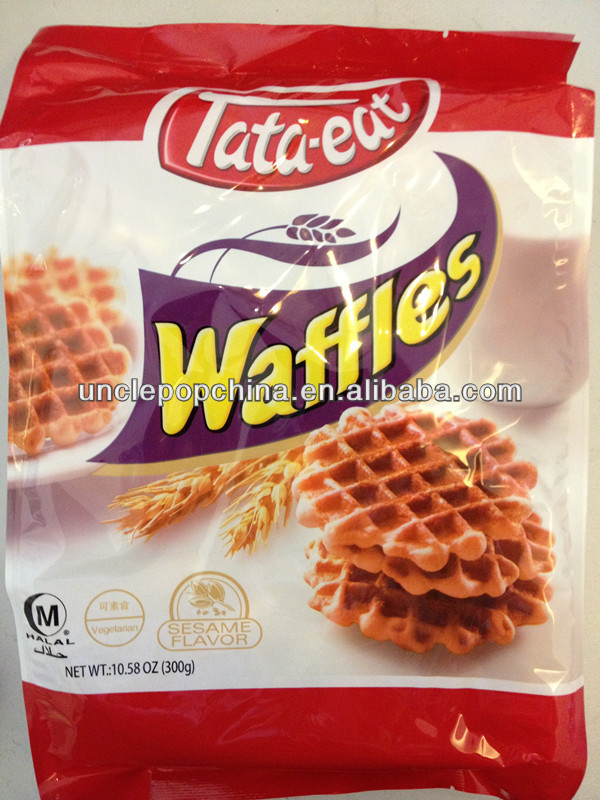Halal Cracker Uncle Pop 300g Belgian waffles biscuit