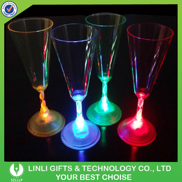 Lighted Flashing LED Champagne Flute,China OEM price supplier - 21food