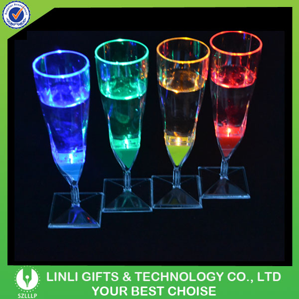 Plastic Colorful Champagne Led Glowing Cup for Party,China Logo ...