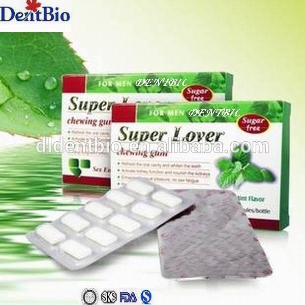 Blister Pack Super Lover Sex Enhancement Chewing Gumchina Oem Price Supplier 21food