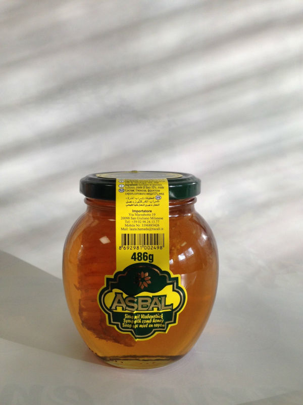 Asbal 486 g Syrup with Comb Honey