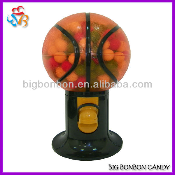 9 inch basketball gumball machine with 220g gumball,China BIG BONBON