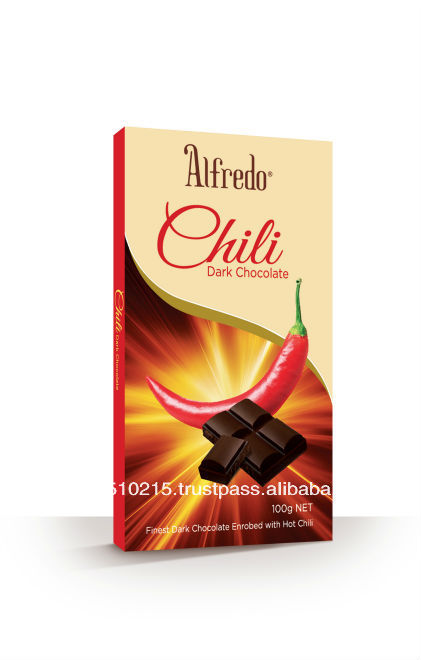 Alfredo Bar Chili Dark Chocolate 100g