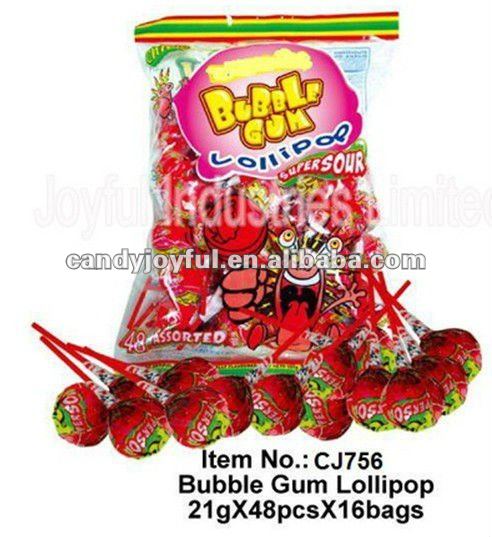 21g Big Bom Bubble Gum Lollipop,china Oem Price Supplier - 21food