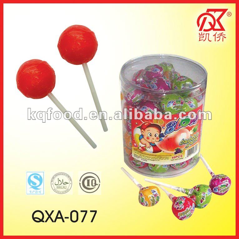 21g Halal Fruit Pop Bubble Gum Centre Lollies,China KAIQIAO price ...