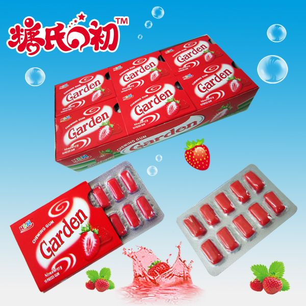 strawberry flavor chewing gum xylitol sale XG-004,China Taijixing price ...