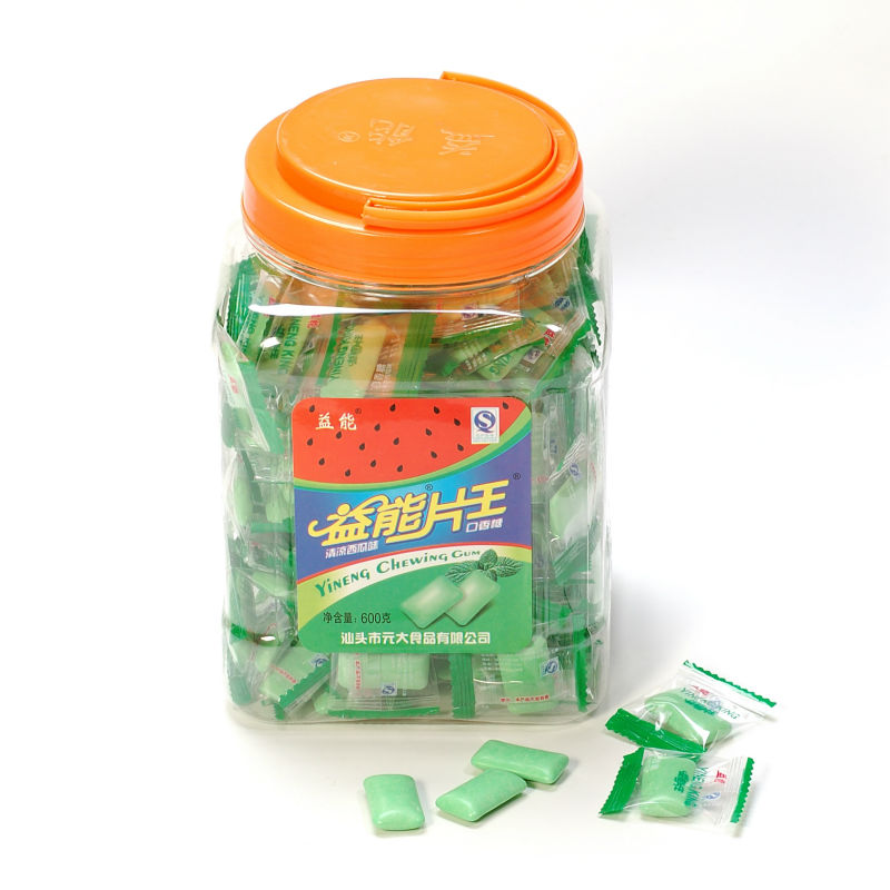 cool watermelon chewing gum,China Yineng price supplier - 21food