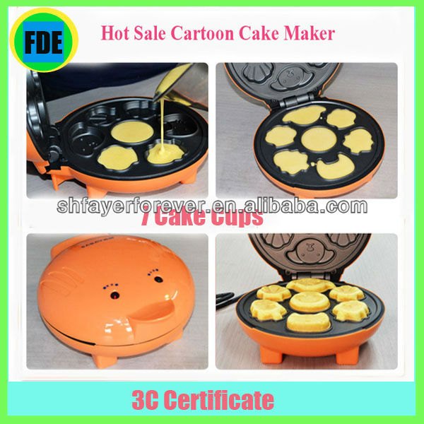 2013 Hot Sale Updated DIY 7 Cakecups Cute Cartoon Household Cake Maker