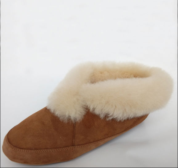 Soft Sole Sheepskin Shoes/ Fur Lined Warm Winter House Shoes/ Indoor ...