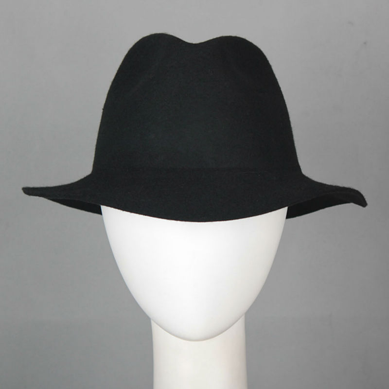 100% wool felt black billycock safari hats,China OEM,ODM price supplier ...