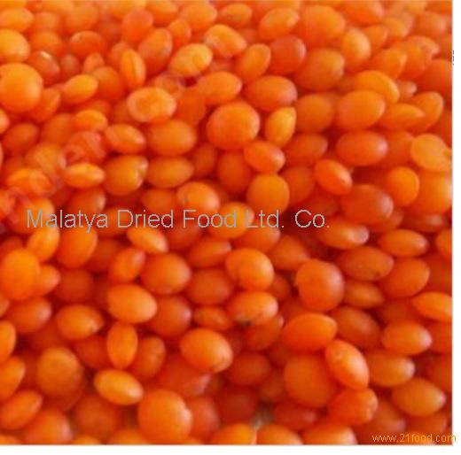 dried split red lentil from turkey