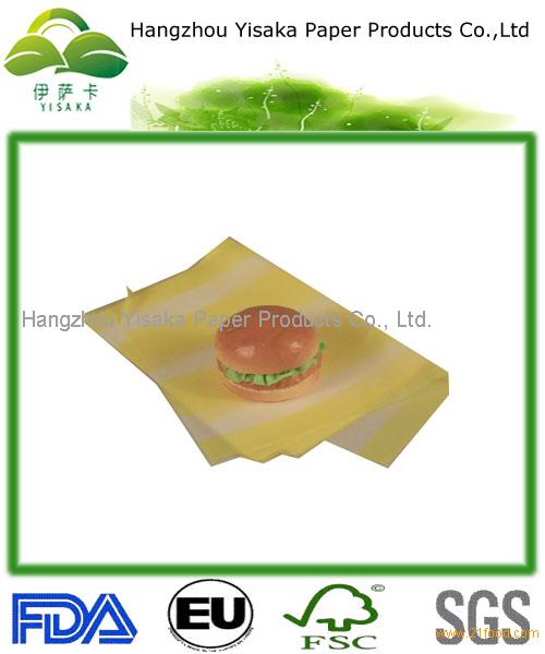 Food Safety burger wrapping paper