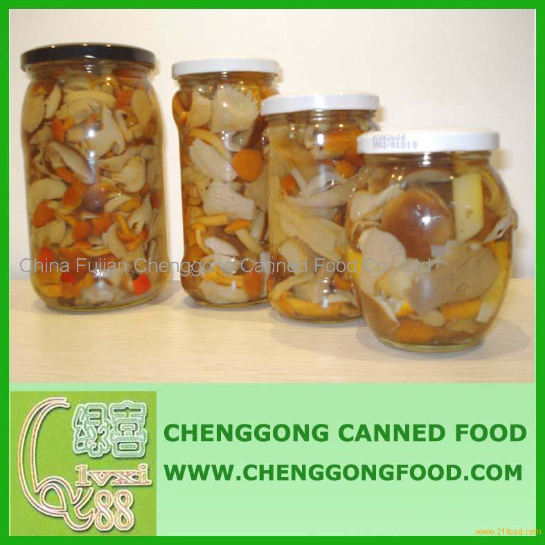 names of mushrooms in glass jar, canned mushroom