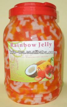Rainbow coconut jelly