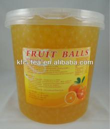 Orange fruit juice popping boba